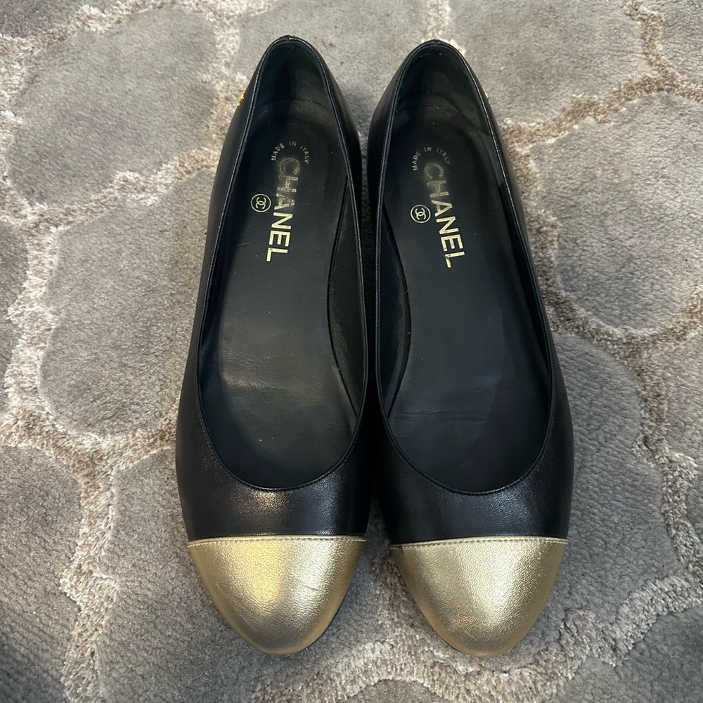 Authentic vintage Chanel ballet shoe